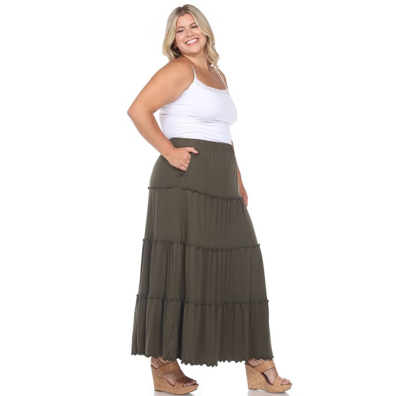 Plus Size Tiered Maxi Skirt, 4 of 6