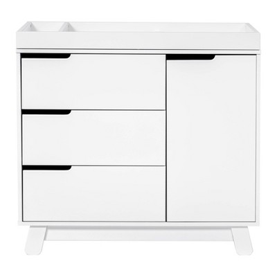 Ivory Pine Wood 3-Drawer Changing Table Dresser