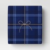 30” 25 sq ft Christmas Roll Wrap Blue Plaid - Wondershop™ - 2 of 3