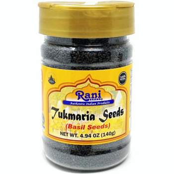 Tukmaria (Natural Holy Basil Seeds) - 4.94oz (140g) - Rani Brand Authentic Indian Products