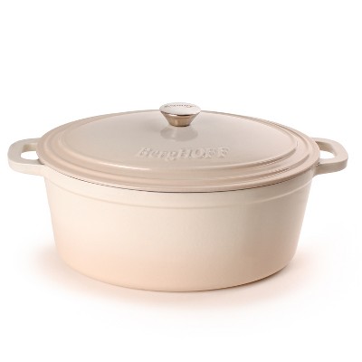 Berghoff Neo 8qt. Cast Iron Oval Dutch Oven, Matching Lid, Purple : Target