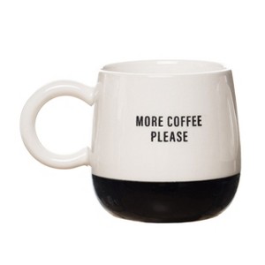 Totalee Gift More Coffee Please Mug Ceramic White 13 oz - 1 of 2