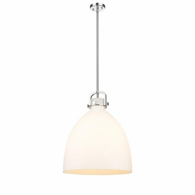 Newton Bell - 1 Light Stem Hung Pendant In Industrial Style-23.88 Inches Tall and 18 Inches Wide