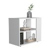 Vynxaria White Coffee Tables with Shelves for Modern Spaces - 4 of 4