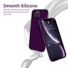 BONGEEK Compatible with iPhone 11 Pro Case, Ultra Slim Fit Liquid Silicone Anti-Scratch Shockproof Case with Microfiber Lining (Purple) - 3 of 4