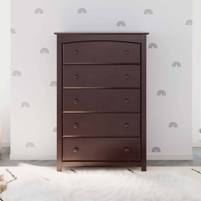 Kenton Espresso 5-Drawer Vertical Nursery Dresser
