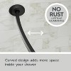 Dual Mount No Rust 50” to 72” Adjustable Curved Shower Curtain Rod - 4 of 4