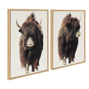 (Set of 2) 23" x 33" Sylvie Beast Frame Canvas by Saint and Sailor Studios - Kate & Laurel All Things Decor - 1 of 4