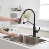 Single-Handle Pull-Down Sprayer 3-Spray High Arc Pull Down Sprayer Kitchen Faucet With Deck Plate - 4 of 4