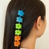 Hair Essentials 3 -Pack Mini Flower Hair Claw Clips - 30-Piece Set, Small and Lightweight, Vibrant Colors for Everyday Hair Styling, 30pcs - 2 of 3