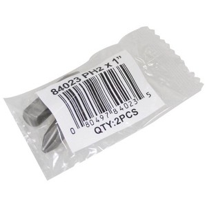 Best Way Tools Phillips #2 in. X 1 in. L Insert Bit Carbon Steel 2 pk - 1 of 3