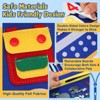 Etokfoks Montessori Busy Book 12 in 1 Toddler Learning Activities Fine Motor Skills Sensory Travel Toy for Kids Ages 2 to 4 1 Piece - 3 of 4