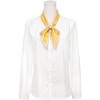INSPIRE CHIC Women's Polka Dots Contrast Color Skinny Long Satin Silky Ribbon Neck Scarves 1Pc - 2 of 4