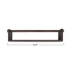 Storied Home Mango Wood Wall Shelf with Rod, Espresso Finish - 2 of 4