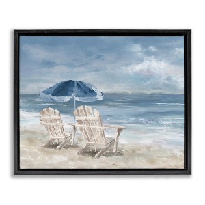 Stupell Industries Serene Beach Chairs, 21" x 17" - 1 of 4