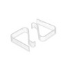 Unique Bargains Plastic Table Cloth Holder Clear 2" x 1.7" x 0.6" 12 Pcs - 2 of 3