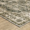 Micah Washable Vintage Oriental Indoor Area Rug Beige/Brown - Captiv8e Designs - 2 of 4