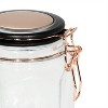 Amici Home Adler Collection Food Safe Hermetic Preserving Glass Canister With Lid & Clippers - 4 of 4