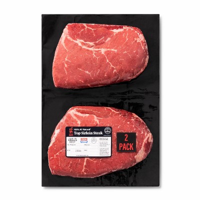 USDA Choice Top Sirloin Steak - 1.13-2.75 lbs - price per lb - Good &#38; Gather&#8482;