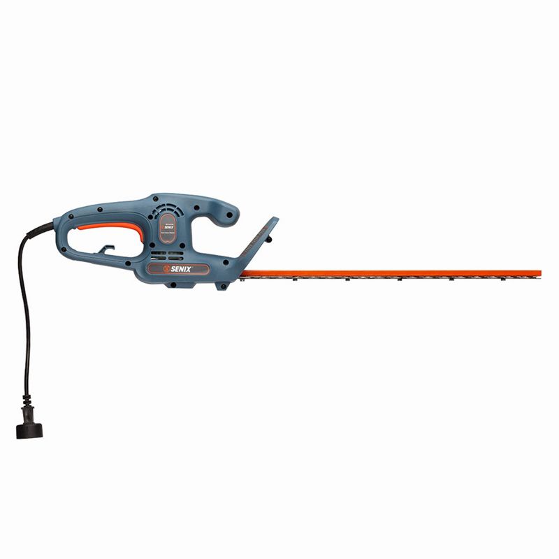 SENIX HTE3.8-L 21" 120V 3.8 Amp Corded Electric Hedge Trimmer with Dual Action Blades, 3/4-Inch Cutting Capacity, and Blade Cover, Blue, 4 of 7