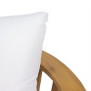 VYNXARIA Outdoor Acacia Wood Loveseat with Cushions - Stylish Comfort for Your Patio - 4 of 4