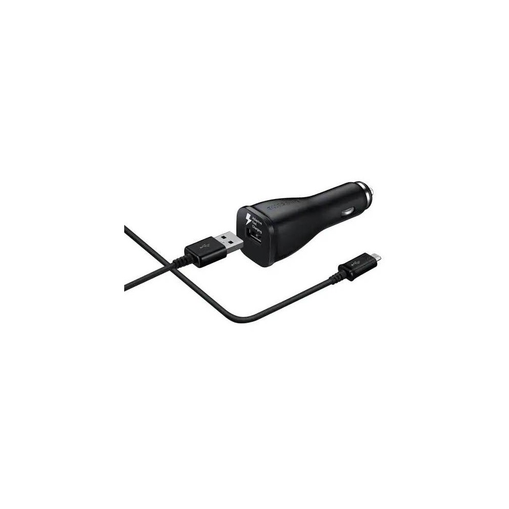 UPC 887276096766 product image for Samsung Adaptive Fast Charging Car Charger (with Micro USB Cable) - Black | upcitemdb.com