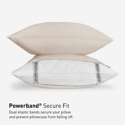 Medium Beige Queen Rayon Bamboo Blend Pillowcase Set