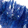 Nearly Natural 6' Pre-lit Pine Artificial Christmas Garland Blue: Flocked, 140 Tips, 50 LED Lights - 3 of 4