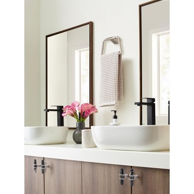 St. Vincent Brushed Nickel Geometric Wall Mounted Towel Ring