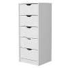 NicBex Narrow 5-Drawer Dresser,Modern Tall Dressers for Bedroom,Chest of Drawers for Living Room,Dining Room,Hallway,Contemporary Style - 4 of 4