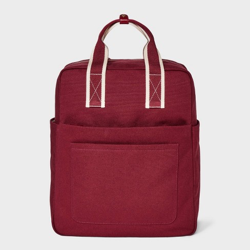 Square Backpack Universal Thread Cherry Red Target