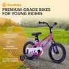 RoyalBaby Rocket Outdoor Children's Bicycle Sporty BMX-Style Kid Bike with Training Wheels, Reflectors, and Adjustable Seat - 2 of 4