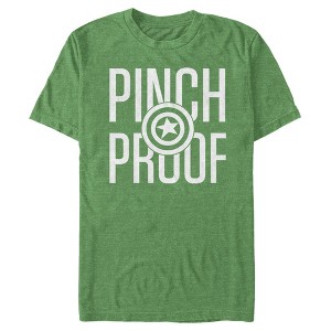 Men's Marvel Captain America Shield Pinch Proof St. Patrick's T-Shirt - 1 of 3