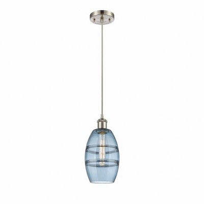 Vaz - 1 Light Cord Hung Mini Pendant In Industrial Style-8.13 Inches Tall and 5.88 Inches Wide