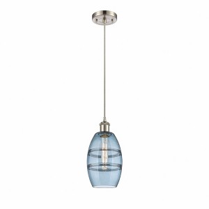 Vaz - 1 Light Cord Hung Mini Pendant In Industrial Style-8.13 Inches Tall and 5.88 Inches Wide - 1 of 1