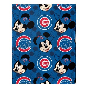 MLB Chicago Cubs Mickey Silk Touch Throw Blanket and Hugger - 1 of 3