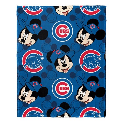 MLB Chicago Cubs Mickey Silk Touch Throw Blanket and Hugger