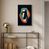 Art Remedy Distortion in Typefaces Contemporary Shapes Abstract Wall Art Framed - 2 of 4