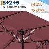 GustoWave Outdoor 13 FT Double-Sided Patio Umbrella for Pool Garden - 4 of 4