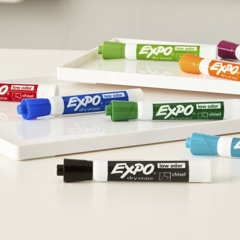 Expo 8pk Dry Erase Markers Chisel Tip Multicolored, 4 of 11