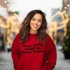 Simply Sage Market Women's Graphic Sweatshirt Dear Santa Bring Me More Dogs Wavy - 2 of 4