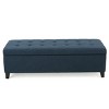 Storage Ottoman,Fabric Upholstered Button Tufted Storage Bench,Modern Multifunctional Bench,For Living Room, Bedroom End Of Bed Bench-Cuddlewood - 4 of 4