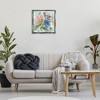 Stupell Industries Stylish Pop Flowers Black Framed Floater Canvas Wall Art - 2 of 4