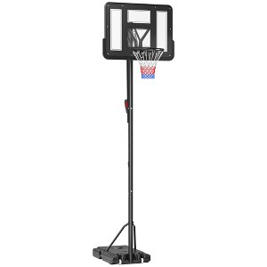 Soozier 7.7-10' Basketball Hoop with 43" Shatterproof Backboard, Wheels and Fillable Base - 1 of 4