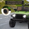 12V Kids Ride On Truck, Battery Powered Toy Car w/ Remote Control, Electric Vehicle Truck with High/Low Speeds, LED Light, Music for Boys Girls 3-8 - 2 of 4