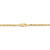 Black Bow Jewelry 2mm, 14k Yellow Gold, Solid Byzantine Chain Necklace - 4 of 4