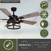 VAXCEL Elburn Black Farmhouse Ceiling Fan with Caged Drum LED Light Kit and Remote - 2 of 4