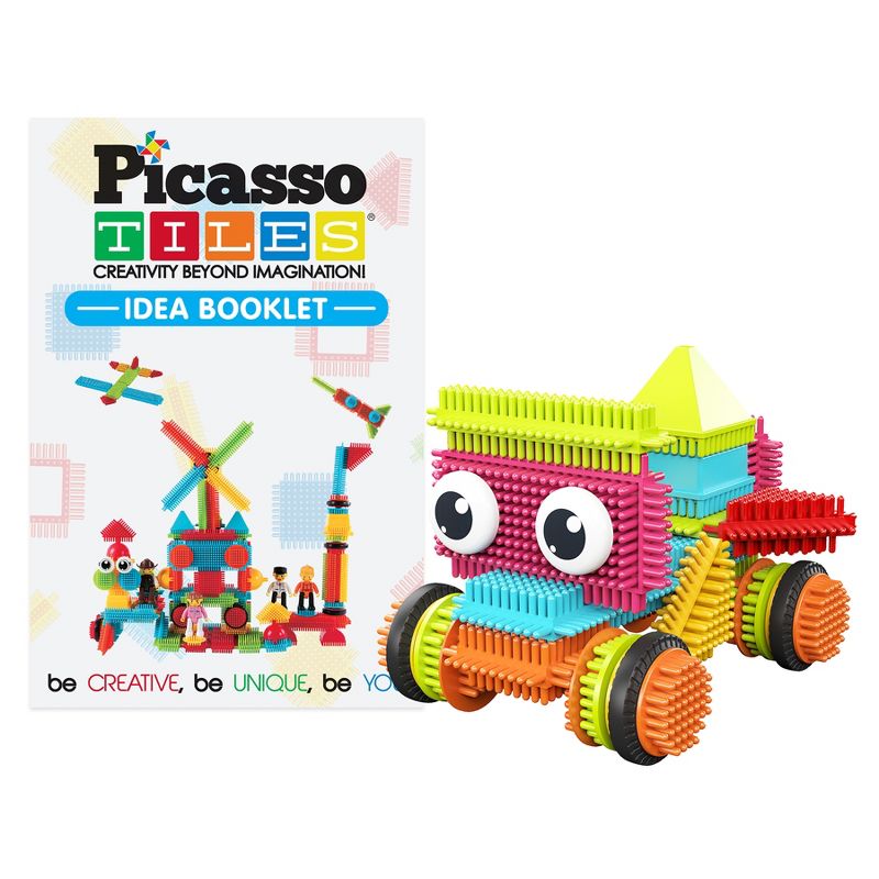 PicassoTiles® Hedgehog Lock Tiles Building Blocks, 120-Piece, 3 of 10