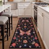 Lahome Modern Butterfly Floral Short Pile Velvet Rectangular Indoor Area Rug - 3 of 4