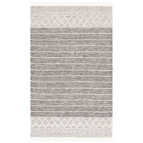 Vermont Vrm254 Hand Loomed Area Rug - Black/ivory - 5'x8' - Safavieh ...